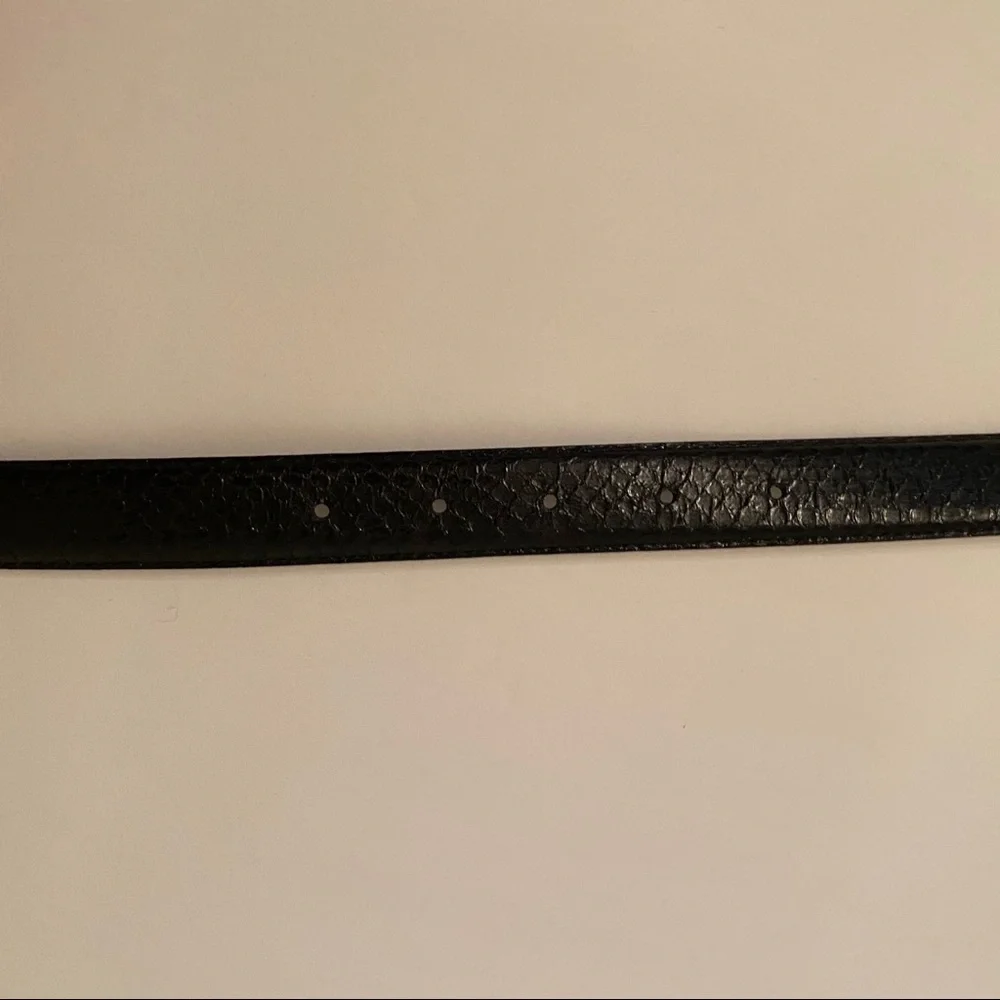 JANA BELT BLACK SNAKESKIN GOLD BUCKLE ACCESSORY Size L